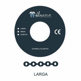 Catenella elastica larga grigia