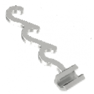Ganci a spirale da crimpare dx