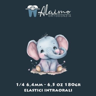 Elastici intraorali 1/4 6,4mm 6,5oz LATEX FREE