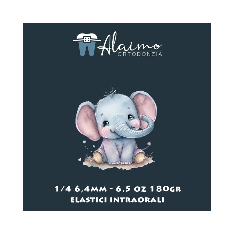Elastici intraorali 1/4 6,4mm 6,5oz LATEX FREE