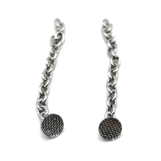 Bottoni con catenella Silver