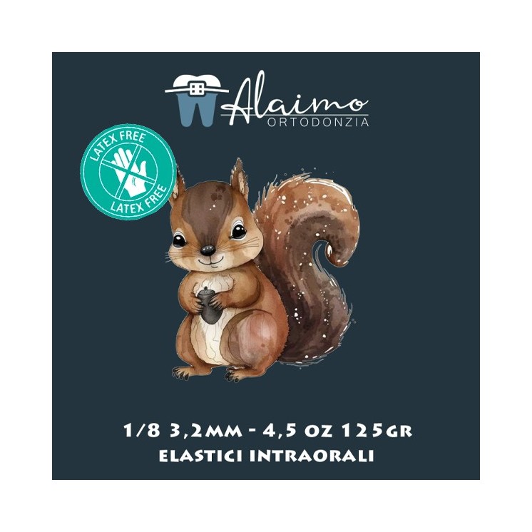 Elastici intraorali 1/8 3,2mm 4,5oz LATEX FREE