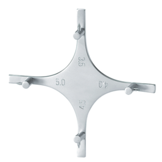 Posizionatore brackets a "X"