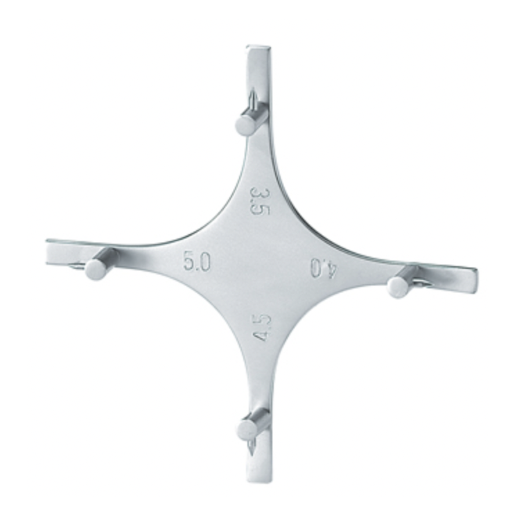 Posizionatore brackets a "X"