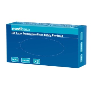 Guanti in lattice con polvere